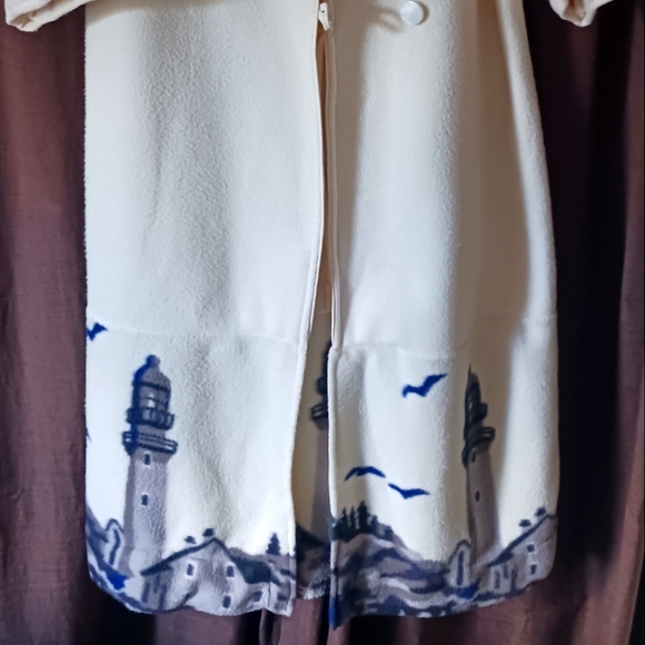 Fleece trench coat - Picture 2 of 4